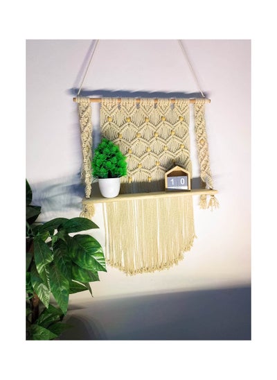 Buy Macrame wood shelf from Egypt Antiques handmade in Egypt