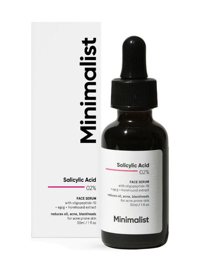 Buy Minimalist 2% Salicylic Acid Serum For Reducing Oily Skin, Acne & Blackheads | Helps With Open Pores, Breakouts & Bumpy Texture in UAE