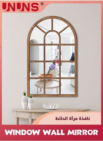 Buy Wall Mirror Window Decor,Mirrors Arched Farmhouse For Living Room Bedroom Entryway Bathroom Vanity in UAE