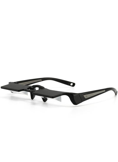 اشتري Laying Down Light Prism Glasses 90° Prism Glasses Bed Prism Spectacles Horizontal Mirror Lazy Readers Glasses Neck Relaxer for Lying Down Reading Watching TV Phone Glasses في السعودية