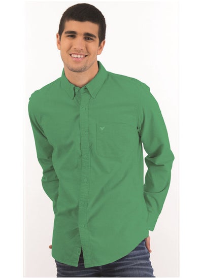 اشتري Coup Basic Shirt For Men - Regular Fit - Green في مصر