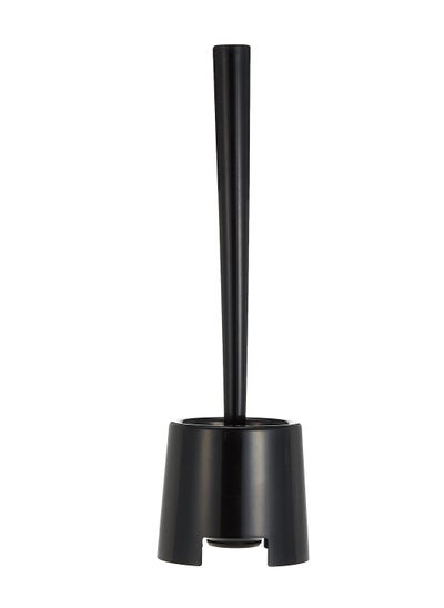 Buy Toilet Brush with Holder 36.5cm(Black) in Saudi Arabia