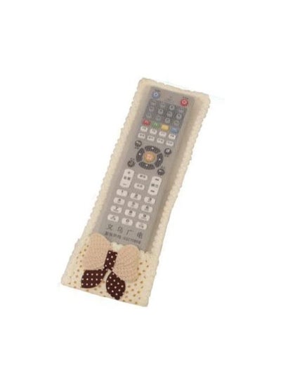 Buy Universal Remote Control Case for Home Cartoon Bear Pattern Beige Protective Case Cover for Remote TV Air Conditioner in Egypt