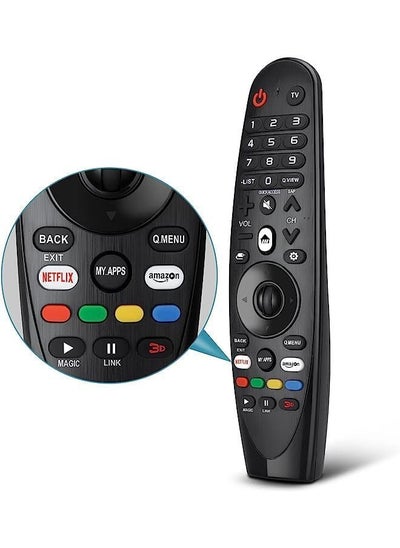 Buy Remote Control For Lg Smart Tv Remote Replacement With Buttons For Netflix Prime Video【No Voice And Pointer Function】 in Saudi Arabia