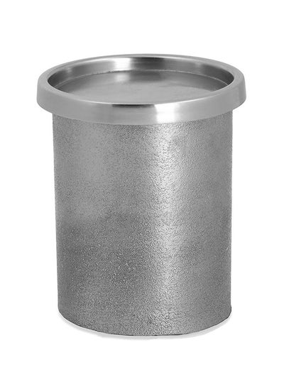 اشتري Drune Candle Holder, Silver - 14x14 cm في الامارات