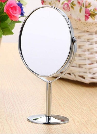 Buy A small double-sided mirror with a 360-degree movable makeup and vanity holder in Saudi Arabia