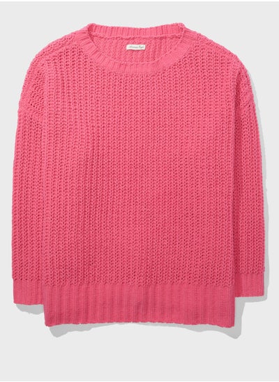 Buy Knitted Round Neck Sweater in UAE