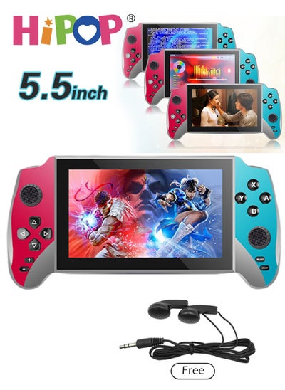 Buy Handheld Games Console with 3000 Games,5.5 Inch HD Screen Retro Arcade Games,Support with Video Playback,Music and Ebooks,3000mAh High-Capacity Battery,Video Game Consoles for Kids and Adults in Saudi Arabia