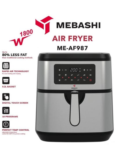 Buy Mebashi Air Fryer 9.2L 1800W in UAE