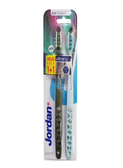 Buy Jordan Toothbrush Ultralite Soft 1+1 FREE in UAE