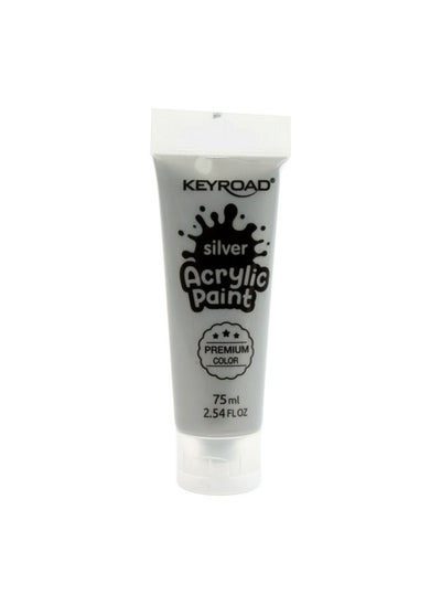 Buy Keyroad Acrylic Paint 75 ml Silver in Egypt