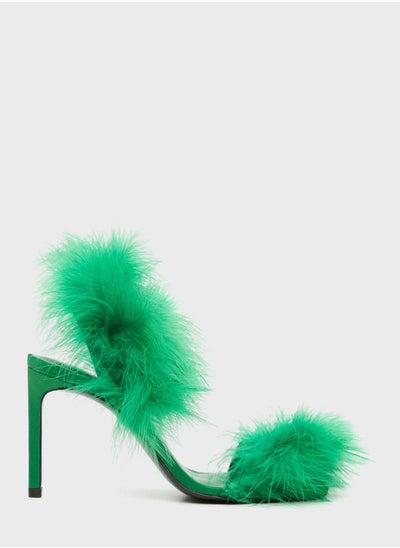 Buy Fur High Heel Sandals in Saudi Arabia