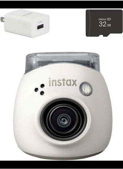 Buy Instax PAL Digital Camera (White, Including SD Card & Adapter Set) with Enhanced Connectivity Features for Seamless Sharing and Printing Experiences in UAE