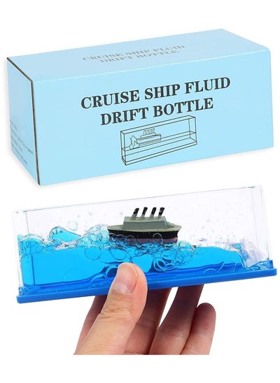 اشتري Titanic Cruise Ship Model Decorative Paperweight, Ship Home Decor - Never Sinking Cruise Ship Decorative Car Display Cases & Gifts في الامارات