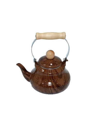 Buy Teapot Wooden Design With Wood Handle in Saudi Arabia