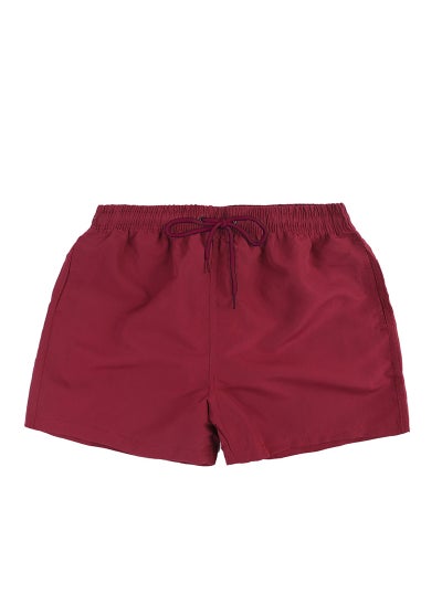 Buy Mens Quick-Dry Surf Swim Trunks Casual Sport Shorts Burgundy in Saudi Arabia