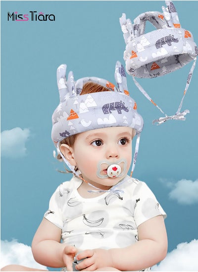 اشتري Baby Safety Helmet Head Protector Breathable & Adjustable Head Cushion Bumper Bonnet for Running Walking Crawling في الامارات