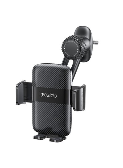اشتري YESIDO C242 Air Vent Phone Holder Adjustable Car Phone Mount with Hook Clip في الامارات