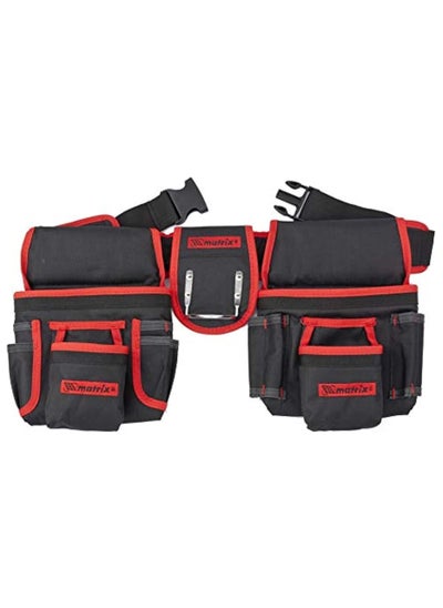 Buy MTX Double Belt Tool Bag with 20 Pockets and Hammer Holder (902409) in UAE