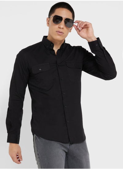 اشتري Pure Cotton Casual Double Pocket Shirt في الامارات