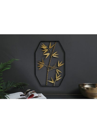 Buy Ben Wall Decor Gold 100x45cm in UAE