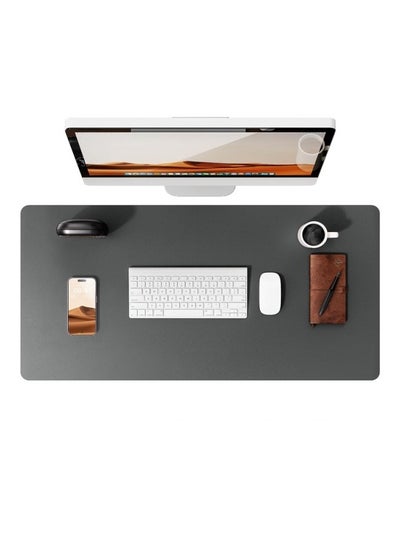 Buy Leather Desk Pad Protector, Office Desk Mat, Large Mouse Pad, Non-Slip PU Leather Desk Blotter, Laptop Desk Mat, Waterproof Office Writing Pad, Suitable for Office and Home (Dark Grey, 100cm*40cm). in Saudi Arabia