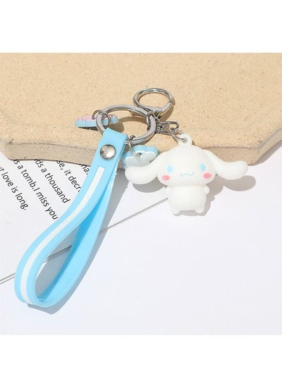 Buy Cute Kawaii Accessories Anime Keychain Adorable Key chain Keyring Handbag Cinnamoroll Keychain(Blue) in UAE