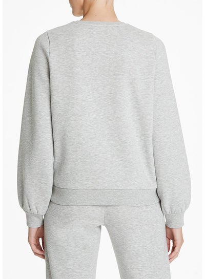 Buy Grey Volume Sleeve Sweatshirt in Egypt
