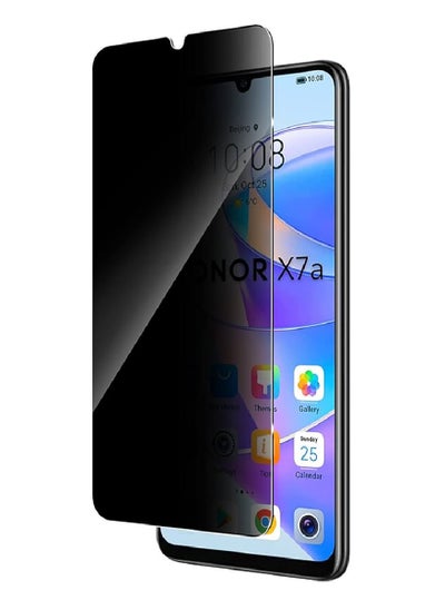 Buy Tempered Glass Screen Protector Anti-Spy Privacy Designed For Honor X7a Full Glue Edge to Edge Full Screen Coverage And Bubble Free in UAE