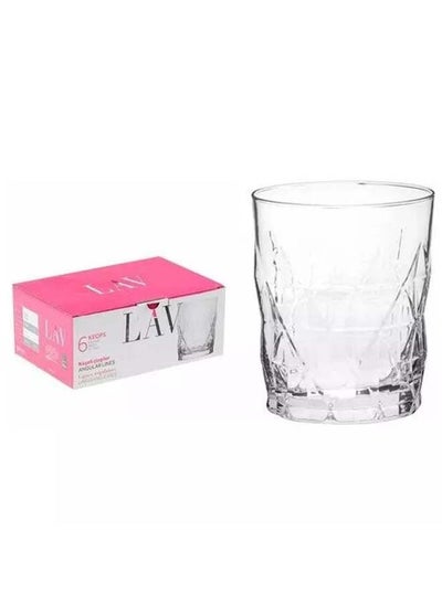 Buy 6 Piece Short Glasses Set 345 Ml-Clear in Egypt