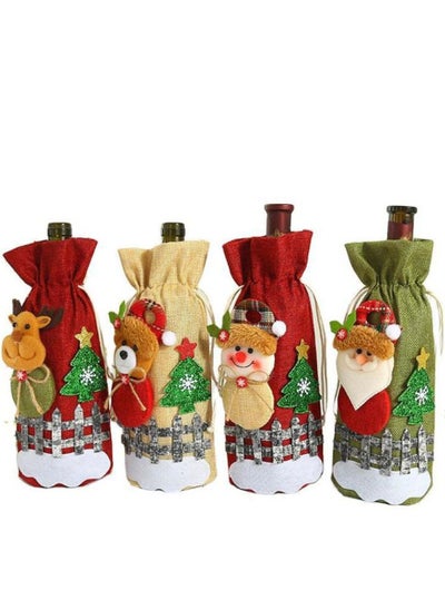 Buy 4-Piece Cute Decoration Bottle Cover in UAE