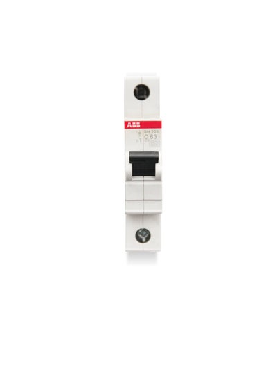 Buy ABB Miniature Circuit Breaker 63A SP MCB 6KA TYPE C SH201-C63 2CDS211001R0634 in UAE