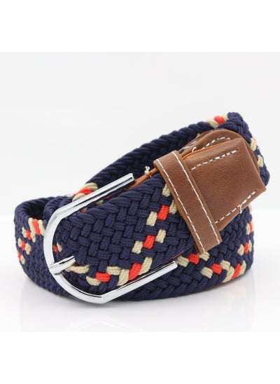 اشتري Mens Knitted Elastic Canvas Belt Breathable Casual17 17 في السعودية