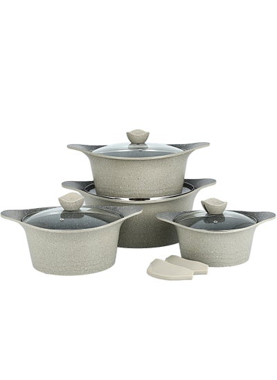 اشتري 8 Pcs Cookware Set Granite في السعودية