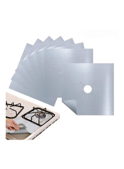 3-Pack Gas Stove Range Top Burner Cover Protector Liners - Reusable Non-Stick Teflon - Black