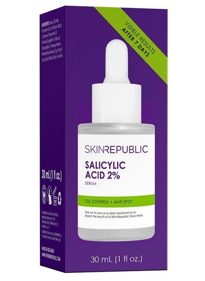 Buy Skin Republic Salicylic Acid 2% serum for Oil Control + Anti Spot 30ml in Saudi Arabia