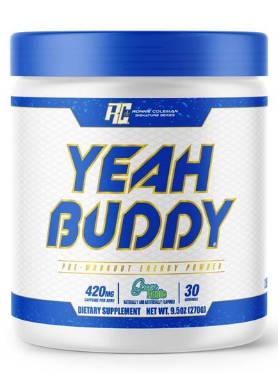 Buy RC Yeah Buddy Pre-Workout Green Apple 30 Servings 270 gm in UAE