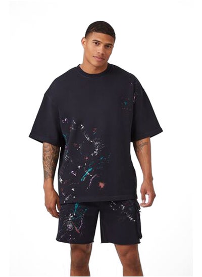 اشتري Paint Splatter Short-Sleeve Pullover في مصر