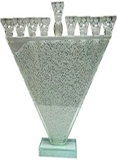 Buy Crystal Candle Holder In The Shape of A Triangle, Size 9 in Egypt