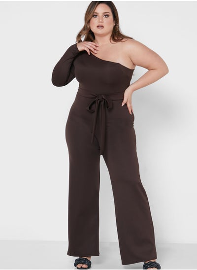 Buy Wide Leg One Shoulder Jumpsuit in Saudi Arabia