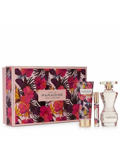 اشتري Sofia Vergara Lost In Paradise - Eau de Parfum 100 ml + Roll-on 10ml + Body Lotion 100 ml Gift Set في الامارات