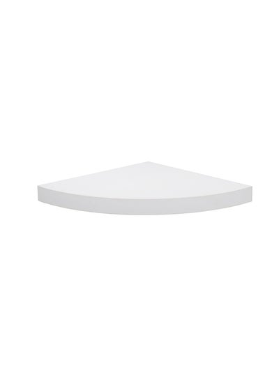 اشتري FLOATING WALL SHELF CORNER WHITE SIZE: 29.5X29.5X3CM في الامارات