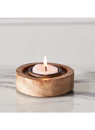 اشتري Splendid Wooden Painted Tealight Candle Holder 9 x 2 x 9 cm في الامارات