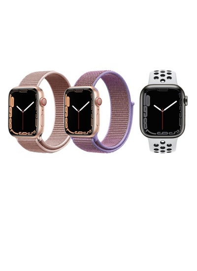 اشتري 3pcs Watchband Replacement for Apple Watch 41/40/38mm Series 8/7/6/5/4/SE في الامارات