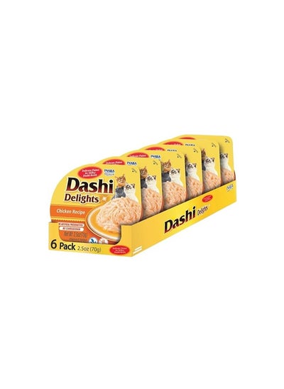 Buy Inaba, Dashi Delight, Chicken Recipe - 70g X 6pcs - For Cat in UAE