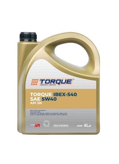 اشتري Engine Oil Torque iBEX 540  Fully Synthetic SAE 5w-40 API SN 4 Litres في الامارات