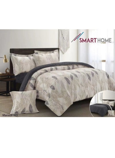 Buy two-sided quilt set, two-sided mattress, consisting of 6 pieces, quilt with 6-piece filling, 100% microfiber, quilt size 230X250 cm in Saudi Arabia