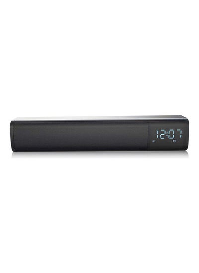 Buy Bluetooth Wireless Speaker With FM Radio And Clock LU-VQ9-75 Black in Saudi Arabia