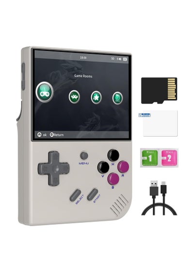 Buy RG35XX Plus Linux Handheld Game Console, 3.5'' IPS Screen, Pre-Loaded 10143 Games, 3300mAh Battery, Supports 5G WiFi Bluetooth HDMI and TV Output (64 + 128 GB, Grey) in UAE