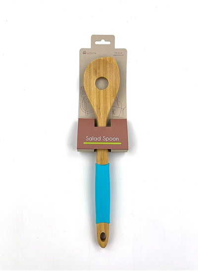 Buy Home Pro Bamboo Slotted Cooking Spoon Assorted Color in UAE